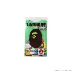 Hypeyourbeast Clothes BAPE Baby Milo Color Square Ape Head Tee Shirt 'GREEN' 36 Hypeyourbeast Clothes BAPE Baby Milo Color Square Ape Head Tee Shirt 'GREEN'