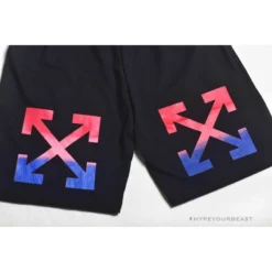 Hypeyourbeast Pants OFF-WHITE Gradient Series Shorts 'BLACK'