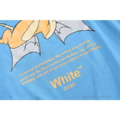 Hypeyourbeast OFF-WHITE Jerry Move Faster Tee Shirt 'BLUE' 29 Hypeyourbeast OFF-WHITE Jerry Move Faster Tee Shirt 'BLUE'