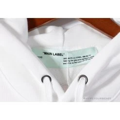 Hypeyourbeast Hoodies & Jackets OFF-WHITE Pink Orange Arrow Hoodie 'WHITE'