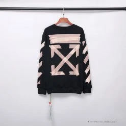 Hypeyourbeast OFF-WHITE Rubber Strip Arrow Long Sleeve Shirt 'BLACK'