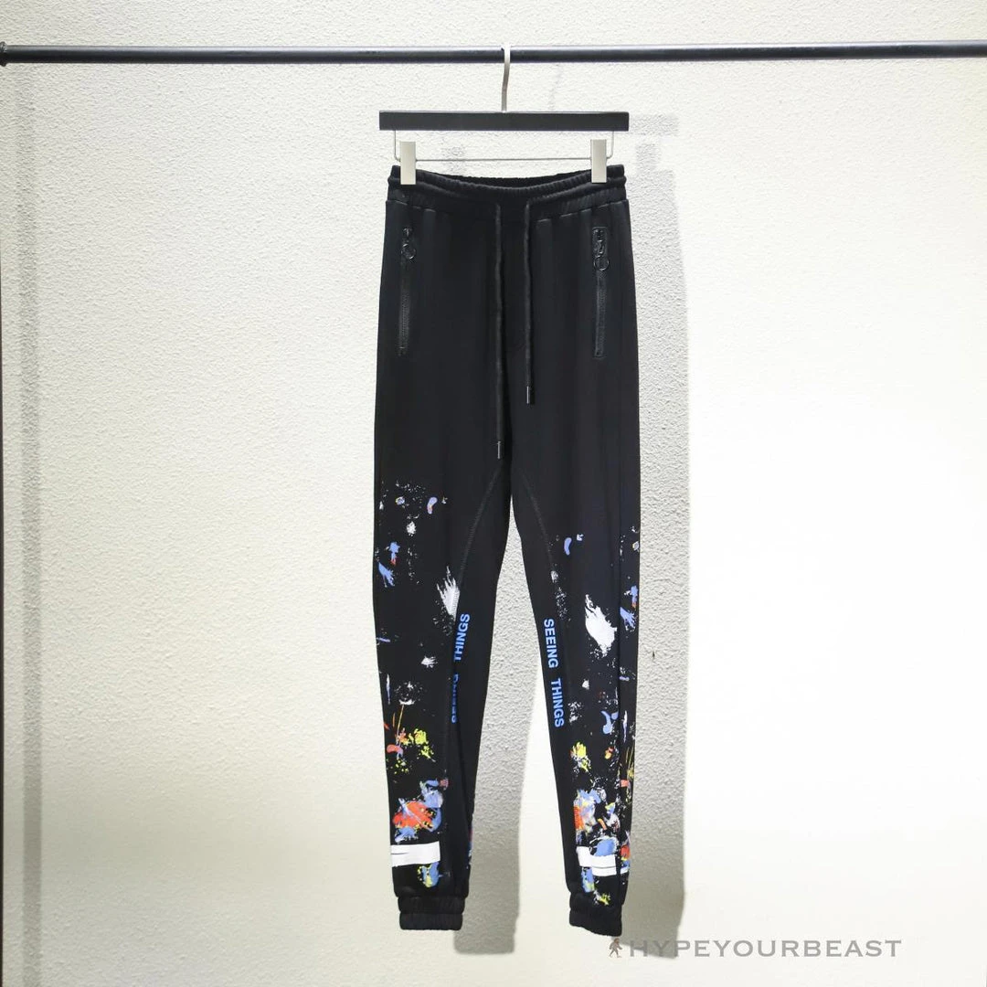 Hypeyourbeast OFF-WHITE Pants Black Paint 1 Hypeyourbeast OFF-WHITE Pants Black Paint