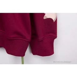 Hypeyourbeast OFF-WHITE Rubber Strip Arrow Long Sleeve Shirt 'WINE RED' Shirts