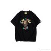 Hypeyourbeast BAPE Baby Milo Color Letter Monkey Tee Shirt 'BLACK'