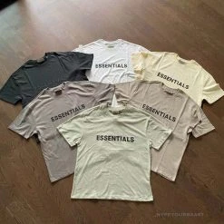 Hypeyourbeast T-Shirts FOG 'ESSENTIALS' Tee Shirt Cream