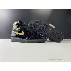 Hypeyourbeast Air Jordan 1 High 'Black Metallic Gold'