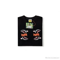 Hypeyourbeast BAPE Shark Head PONR Tee Shirt 'BLACK' Clothes