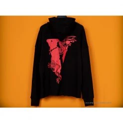 HypeYourBeast Vlone Black Red Serpent Hoodie