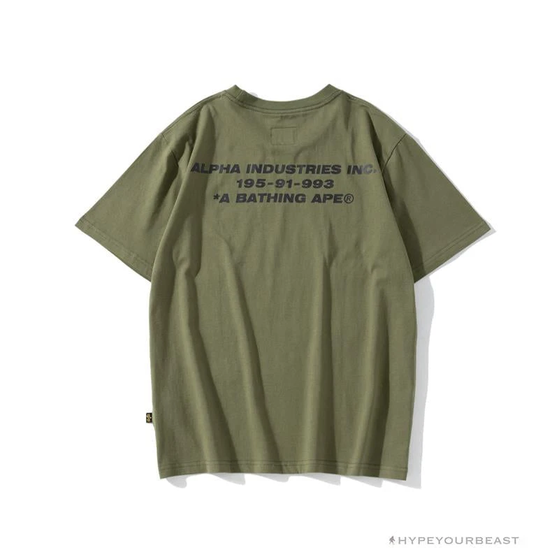 Hypeyourbeast BAPE Military Style Desert Camouflage Tee Shirt 'GREEN' Clothes 2 Hypeyourbeast BAPE Military Style Desert Camouflage Tee Shirt 'GREEN' Clothes