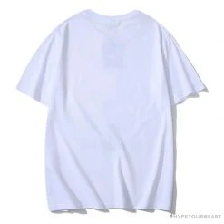 Hypeyourbeast BAPE Luminous Spots Camouflage Great Ape Man Black Head Cotton Short Sleeve Tee Shirt 'WHITE' Clothes
