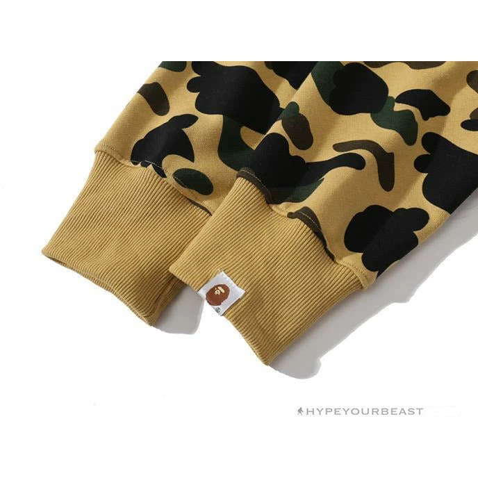 HypeYourBeast BAPE Camouflage Kangaroo Hooded Hoodie Yellow Clothes 7 HypeYourBeast BAPE Camouflage Kangaroo Hooded Hoodie Yellow Clothes