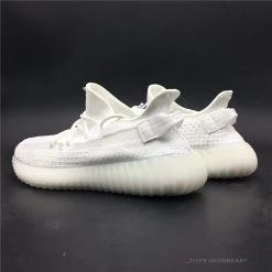 Hypeyourbeast Adidas Yeezy Boost 350 V2 White / White Translucent Stripe