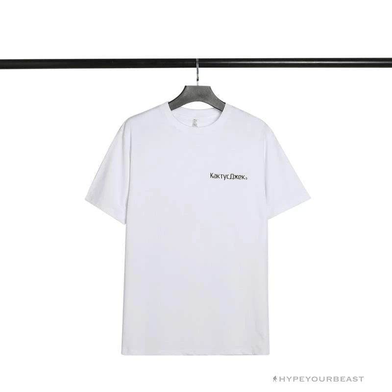 Hypeyourbeast OFF-WHITE Travis Scott Cactus Jack Kakty Comek Tee Shirt 'WHITE' 1 Hypeyourbeast OFF-WHITE Travis Scott Cactus Jack Kakty Comek Tee Shirt 'WHITE'