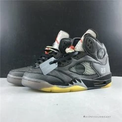 Hypeyourbeast Jordan 5 Retro Off-White Black