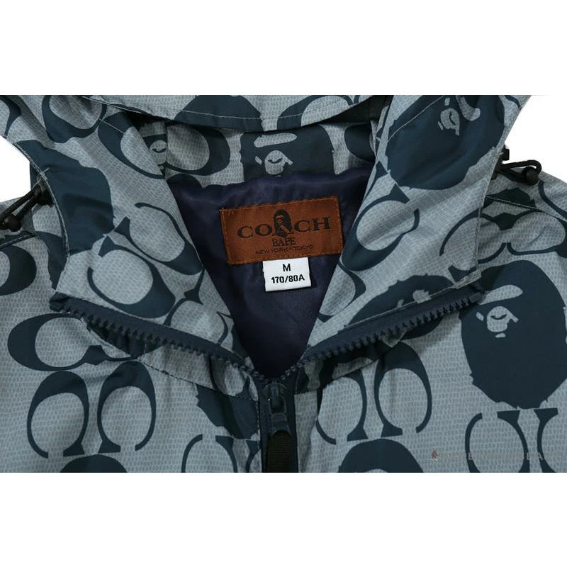 Hypeyourbeast BAPE X COACH Co-Branded Grey-Blue Shorts Clothes 3 Hypeyourbeast BAPE X COACH Co-Branded Grey-Blue Shorts Clothes