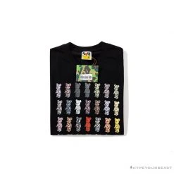 Hypeyourbeast BAPE Violent Bear Collaboration 28th Anniversary Camouflage Tee Shirt 'BLACK'