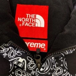 HypeYourBeast Supreme X TNF Bandana Jacket Black Hoodies & Jackets