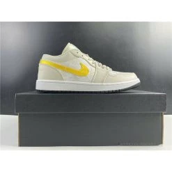 Hypeyourbeast Air Jordan 1 Low 'Palm Tree Beige Yellow'