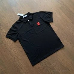 Hypeyourbeast CDG Polo Shirt Black Shirts