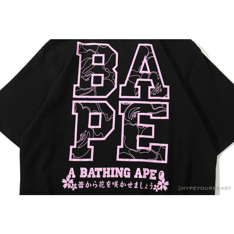 Hypeyourbeast BAPE Japan Limited Edition Mt. Fuji Sakura Tee Shirt 'BLACK' 8 Hypeyourbeast BAPE Japan Limited Edition Mt. Fuji Sakura Tee Shirt 'BLACK'