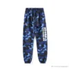 Hypeyourbeast Clothes BAPE X RUSSELL ATHLETIC Drawstring Camouflage Pants 'BLUE'