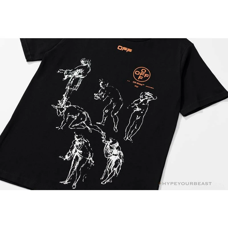 Hypeyourbeast OFF-WHITE The Virgin And Child With Saint Anne Tee Shirt 'BLACK' T-Shirts 12 Hypeyourbeast OFF-WHITE The Virgin And Child With Saint Anne Tee Shirt 'BLACK' T-Shirts
