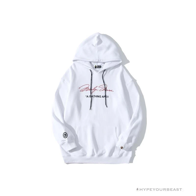 Hypeyourbeast BAPE Marilyn Monroe Camouflage Background Hoodie 'WHITE' Clothes 1 Hypeyourbeast BAPE Marilyn Monroe Camouflage Background Hoodie 'WHITE' Clothes