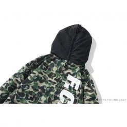 Hypeyourbeast BAPE X FCRB Joint Double Zip Camouflage Hoodie 'GREEN'