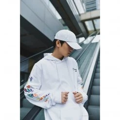 HypeYourBeast Off White Hoodie Embroidered White