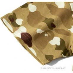 Hypeyourbeast Clothes BAPE Military Style Desert Camouflage Tee Shirt 'YELLOW'