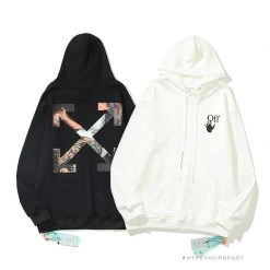 HypeYourBeast Off White Hoodie Skull Black
