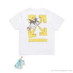 Hypeyourbeast OFF-WHITE Cat And Mouse Tee Shirt 'WHITE' T-Shirts