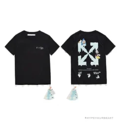 Hypeyourbeast OFF-WHITE Mickey Limited Arrow Tee Shirt 'BLACK' T-Shirts