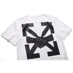 Hypeyourbeast OFF-WHITE Hand Shake Tee Shirt 'WHITE' T-Shirts 19 Hypeyourbeast OFF-WHITE Hand Shake Tee Shirt 'WHITE' T-Shirts