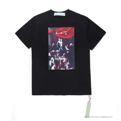 Hypeyourbeast OFF-WHITE Baroque Angel Religious Painting Tee Shirt 'BLACK' T-Shirts
