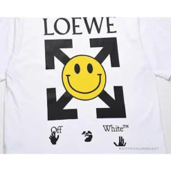 Hypeyourbeast OFF-WHITE X LOEW X SMILEY Tee Shirt 'WHITE' T-Shirts 19 Hypeyourbeast OFF-WHITE X LOEW X SMILEY Tee Shirt 'WHITE' T-Shirts
