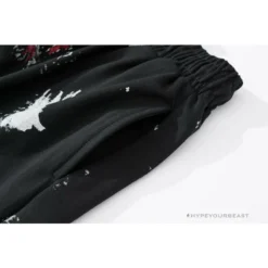 Hypeyourbeast Pants OFF-WHITE Hot Starry Sky Fireworks Shorts 'BLACK'