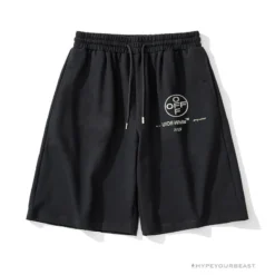 Hypeyourbeast OFF-WHITE 99 X Pink Arrow Shorts 'BLACK'