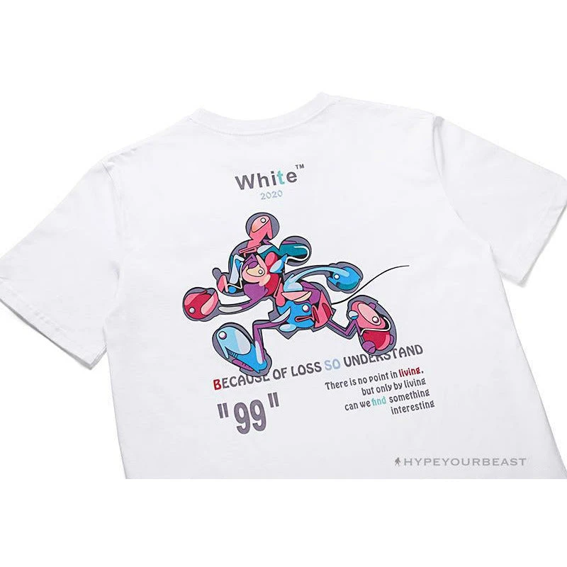 Hypeyourbeast T-Shirts OFF-WHITE Joint Running Mickey Mouse Arrow Tee Shirt 'WHITE' 8 Hypeyourbeast T-Shirts OFF-WHITE Joint Running Mickey Mouse Arrow Tee Shirt 'WHITE'