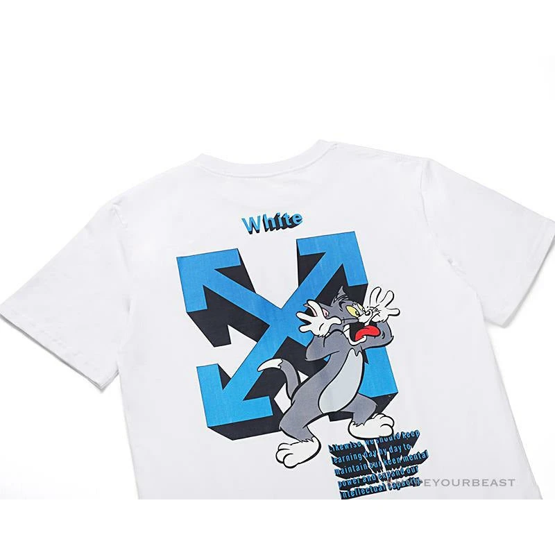 Hypeyourbeast OFF-WHITE Tom And Jerry Loose Tee Shirt 'WHITE' T-Shirts 9 Hypeyourbeast OFF-WHITE Tom And Jerry Loose Tee Shirt 'WHITE' T-Shirts