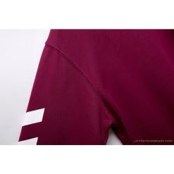 Hypeyourbeast OFF-WHITE Classic Basic Cotton Terry Long Sleeve Shirt 'WINE RED' Shirts