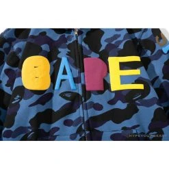 Hypeyourbeast BAPE X Readymade Tiger Head Foam Camouflage Hoodie 'BLUE' Clothes
