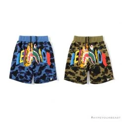 Hypeyourbeast Clothes BAPE X READYMADE Tiger Head Foam Camouflage Shorts 'GREEN'