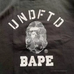 Hypeyourbeast UNDFTD X Bape Tee Shirt Black Clothes