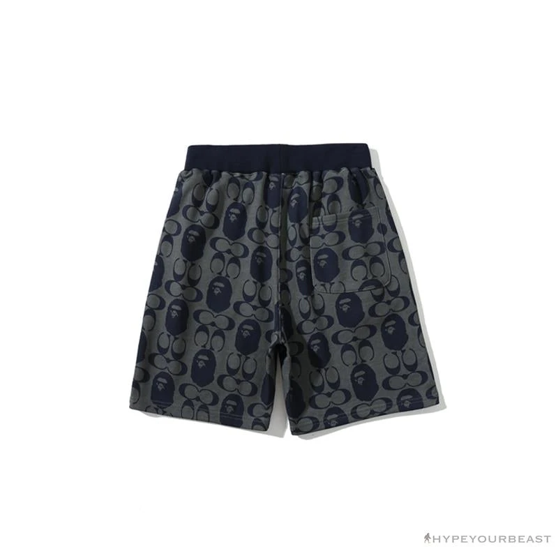 Hypeyourbeast BAPE X COACH Co-Branded Dark-Blue Shorts Clothes 2 Hypeyourbeast BAPE X COACH Co-Branded Dark-Blue Shorts Clothes