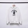 Hypeyourbeast Clothes BAPE X Bathing Ape Head Hoodie 'WHITE'