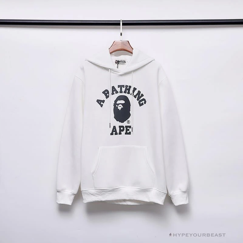 Hypeyourbeast Clothes BAPE X Bathing Ape Head Hoodie 'WHITE' 1 Hypeyourbeast Clothes BAPE X Bathing Ape Head Hoodie 'WHITE'