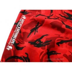 HypeYourBeast Bape Camo Hoodie Red Camouflage