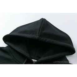 Hypeyourbeast BAPE Classic Ape Head Embroidered Standard Cotton Terry Hoodie 'BLACK' Clothes