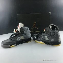 Hypeyourbeast Jordan 5 Retro Off-White Black